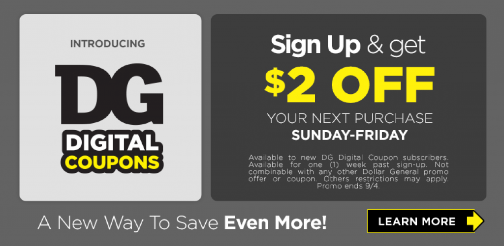 DG Digital coupons