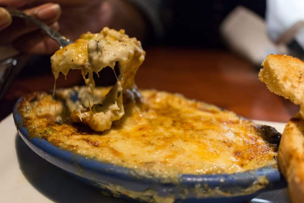 Creamy Garlic-Parmesan Crab Dip