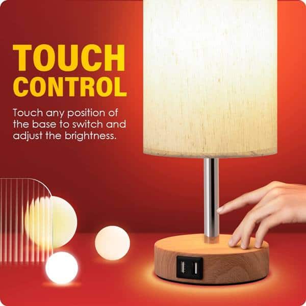 Yarra-Decor Bedside Table Lamp with USB Port
